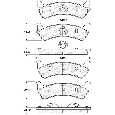 StopTech Street Brake Pads - Rear