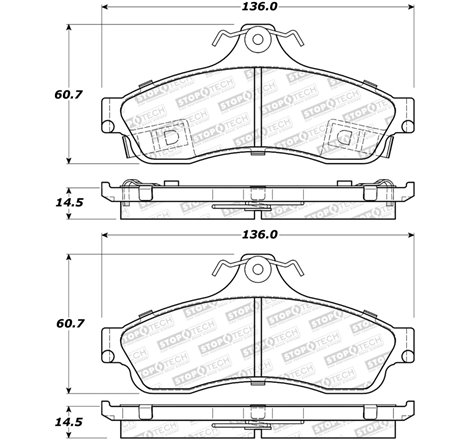 StopTech Street Brake Pads - Rear