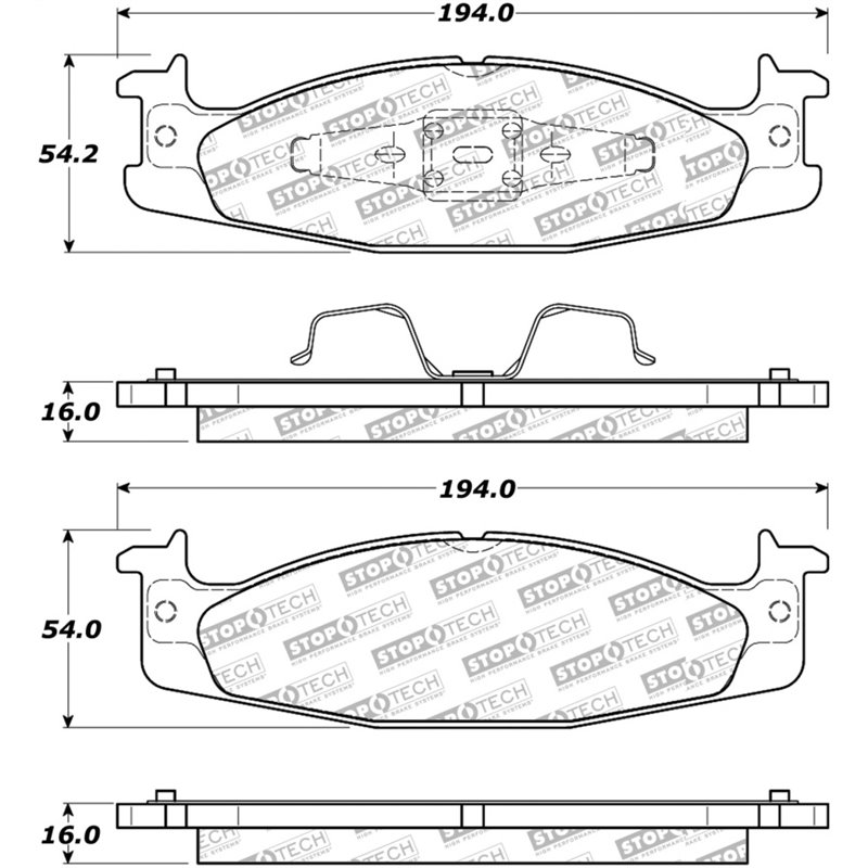 StopTech Street Select Brake Pads