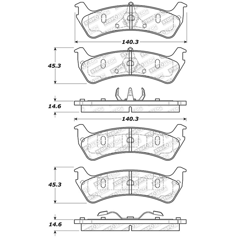 StopTech Street Select Brake Pads