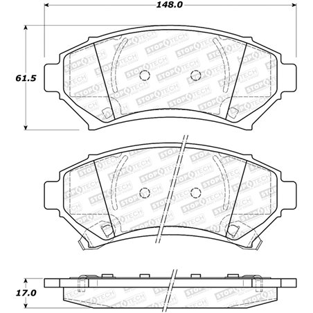 StopTech Street Select Brake Pads