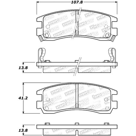 StopTech Street Select Brake Pads