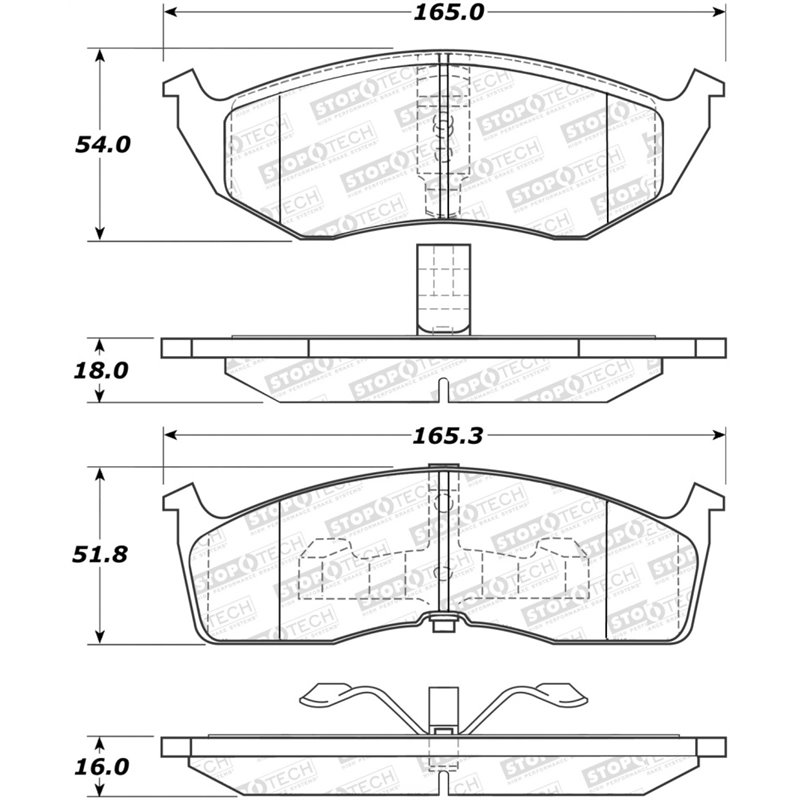 StopTech Street Select Brake Pads