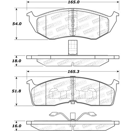 StopTech Street Select Brake Pads