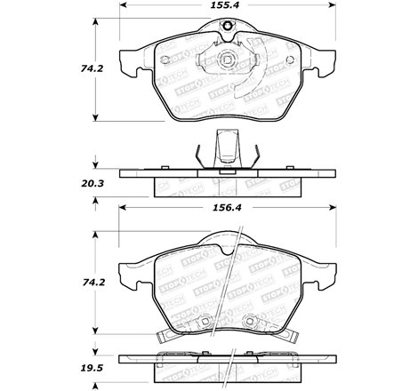 StopTech Street Select Brake Pads