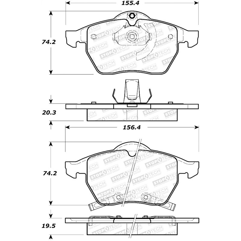 StopTech Street Select Brake Pads