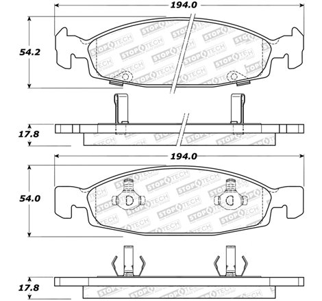 StopTech Street Select Brake Pads