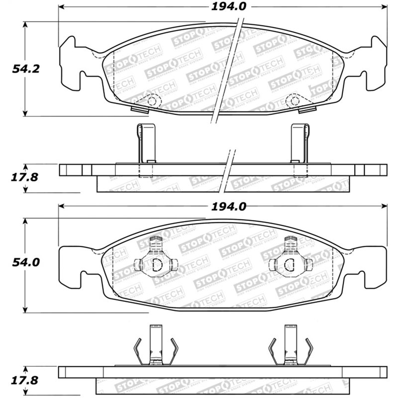 StopTech Street Select Brake Pads