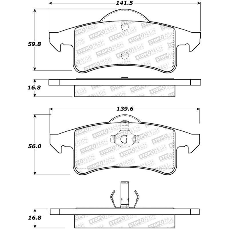 StopTech Street Select Brake Pads