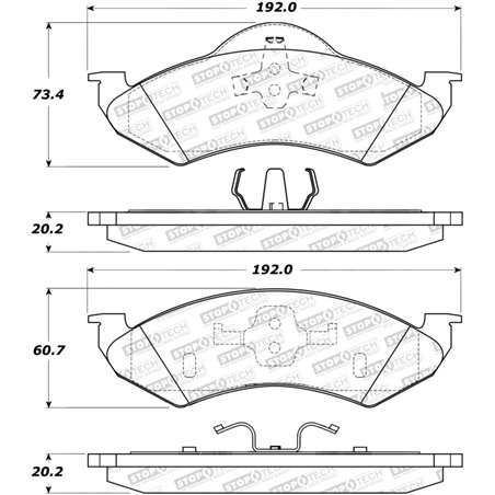 StopTech Street Select Brake Pads