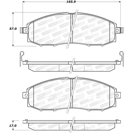 StopTech Street Select Brake Pads