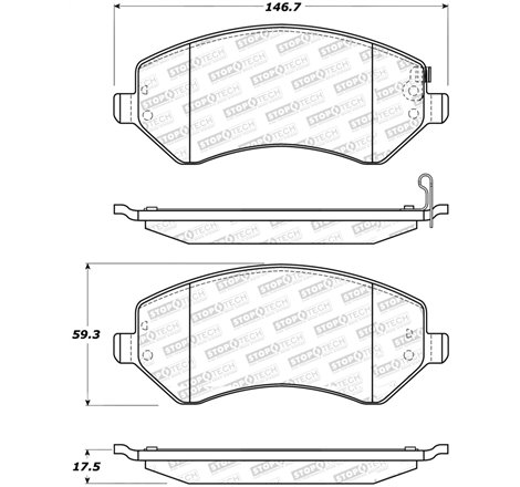 StopTech Street Select Brake Pads