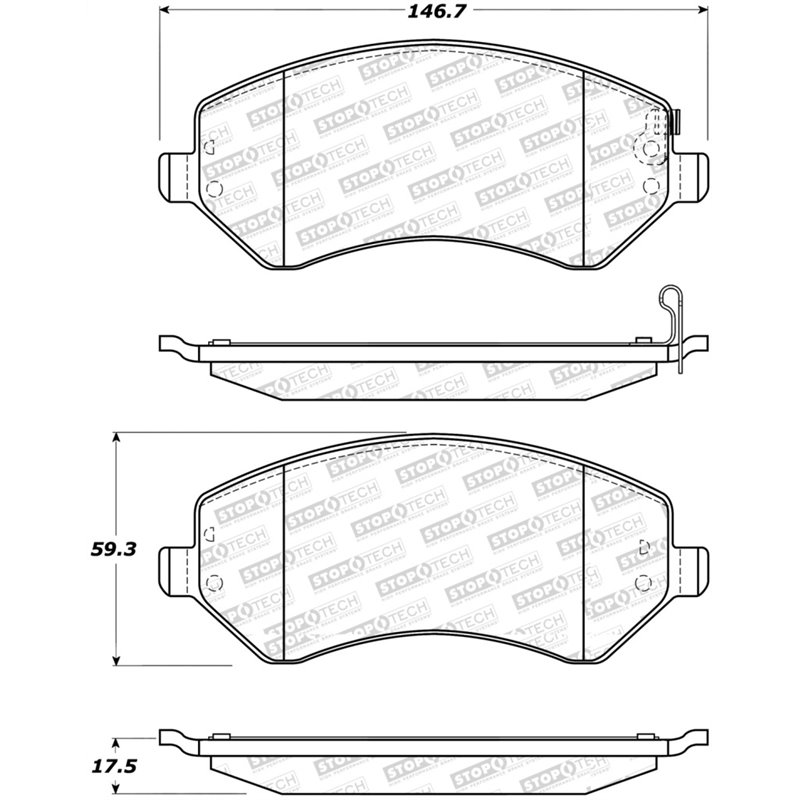 StopTech Street Select Brake Pads