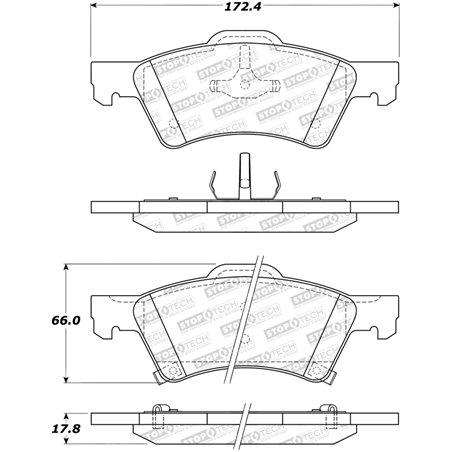 StopTech Street Select Brake Pads