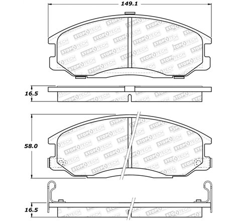 StopTech Street Select Brake Pads