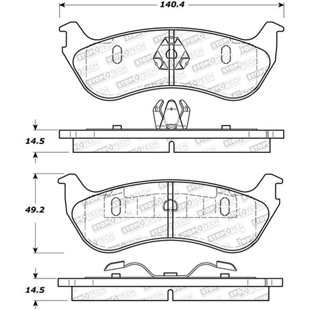 StopTech Street Select Brake Pads