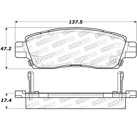 StopTech Street Select Brake Pads