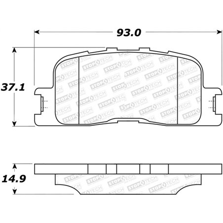 StopTech Street Select Brake Pads