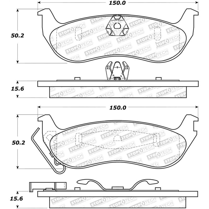 StopTech Street Select Brake Pads