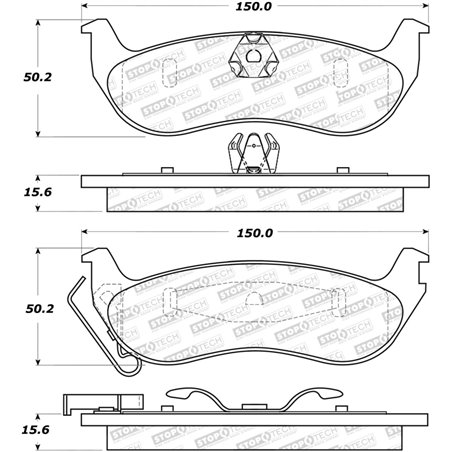 StopTech Street Select Brake Pads