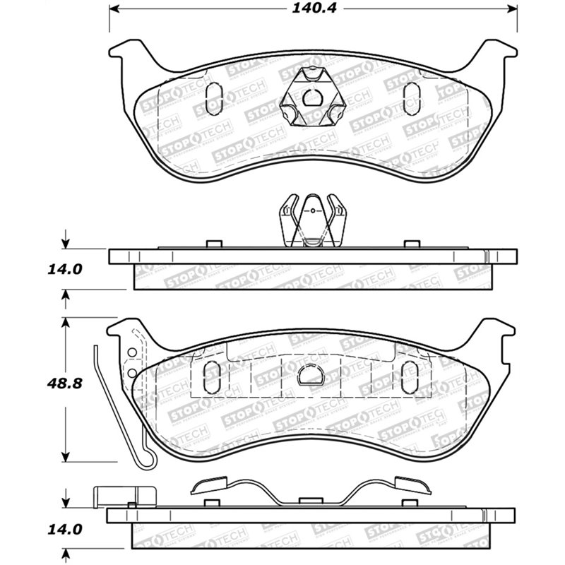 StopTech Street Select Brake Pads