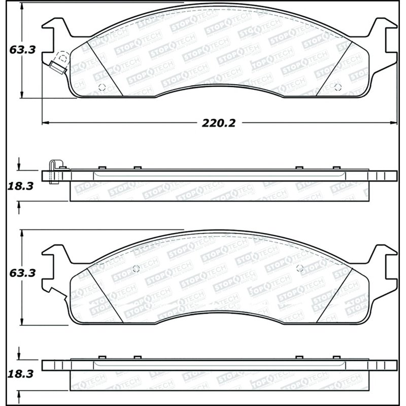 StopTech Street Select Brake Pads