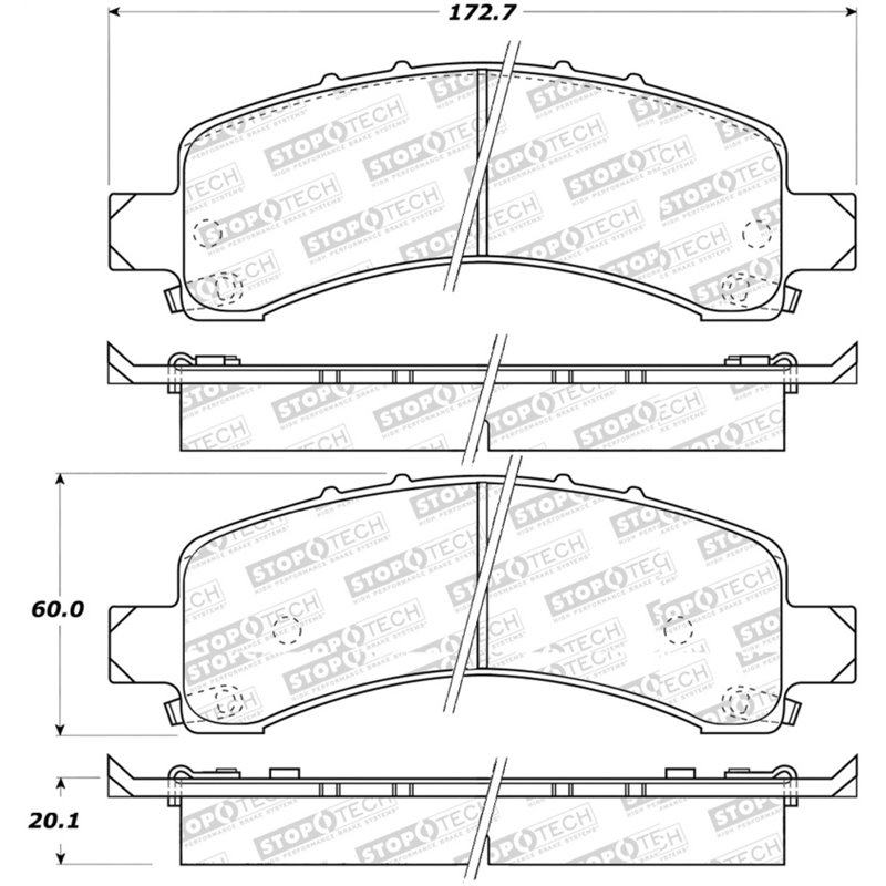 StopTech Street Select Brake Pads