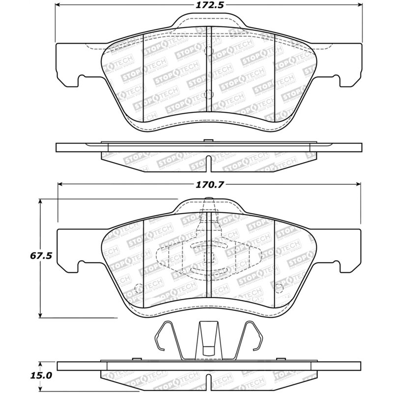 StopTech Street Select Brake Pads