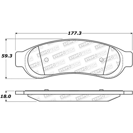 StopTech Street Select Brake Pads