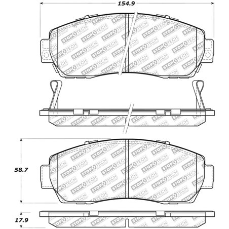 StopTech Street Select Brake Pads