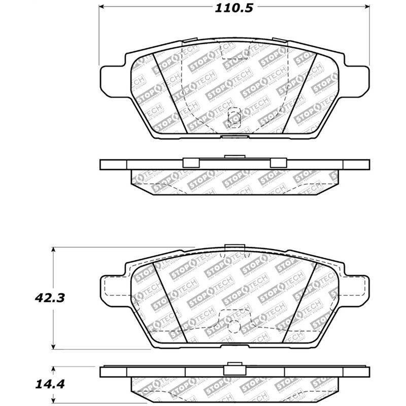 StopTech Street Select Brake Pads