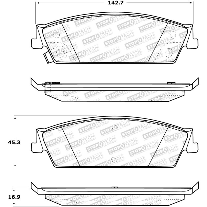 StopTech Street Select Brake Pads