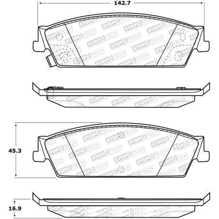 StopTech Street Select Brake Pads