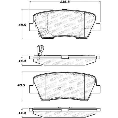 StopTech Street Select Brake Pads