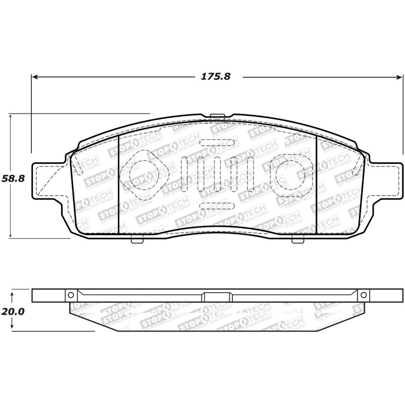 StopTech Street Select Brake Pads