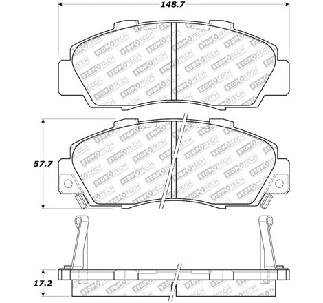 StopTech Street Select Brake Pads - Front