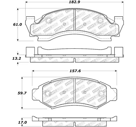 StopTech Street Select Brake Pads - Front