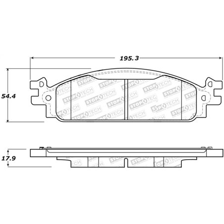 StopTech Street Select Brake Pads - Front