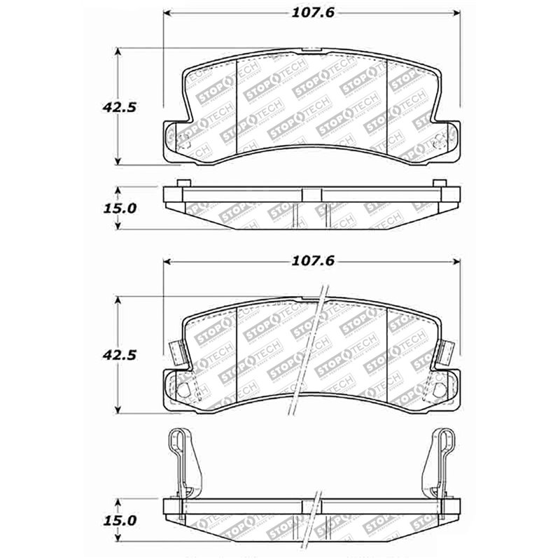 StopTech Street Select Brake Pads - Front