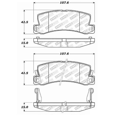 StopTech Street Select Brake Pads - Front