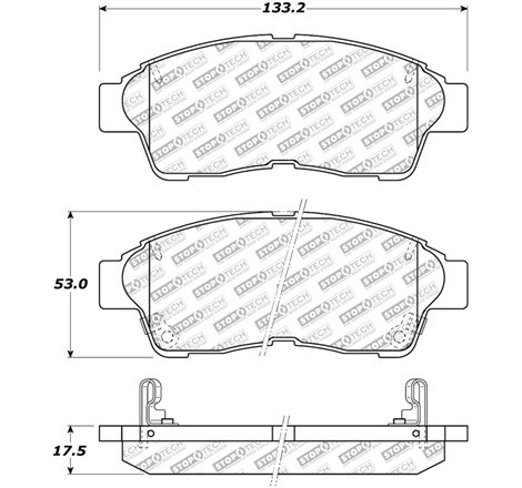 StopTech Street Select Brake Pads - Front