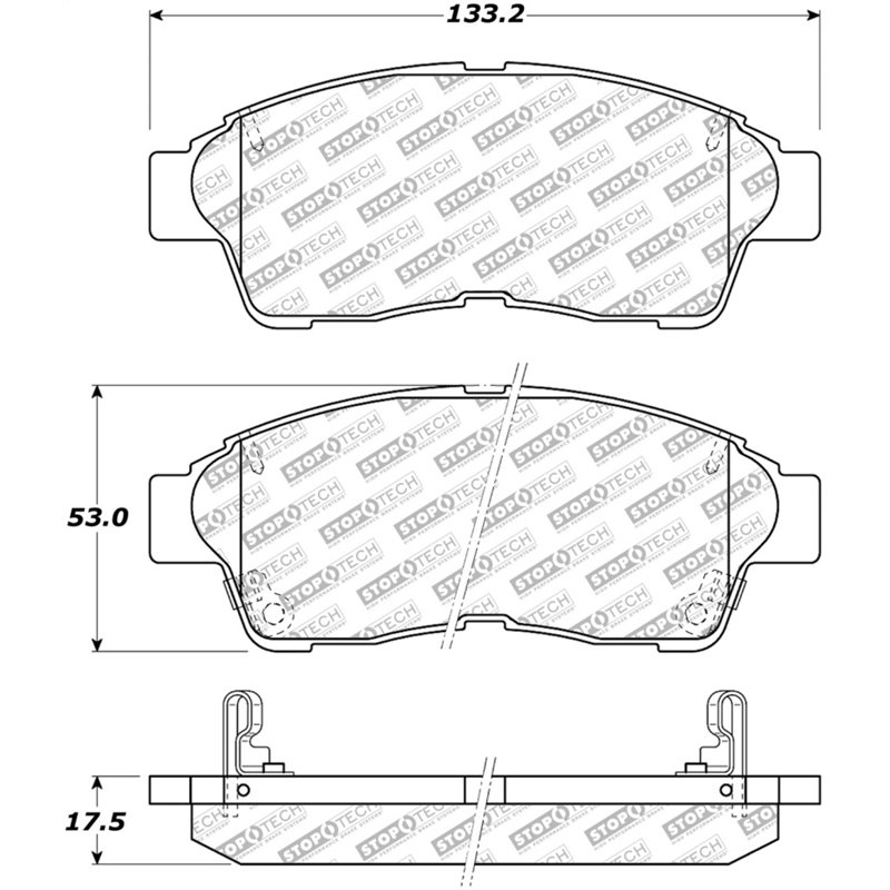 StopTech Street Select Brake Pads - Front