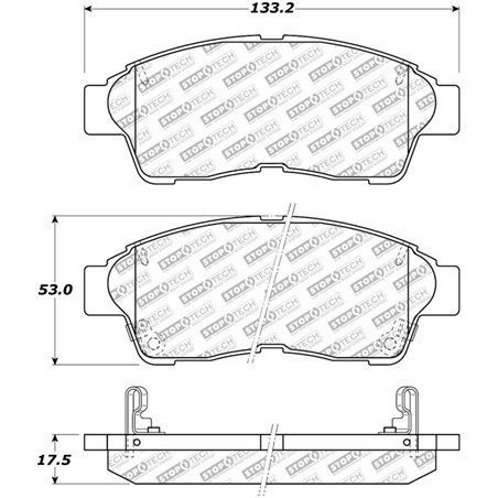 StopTech Street Select Brake Pads - Front