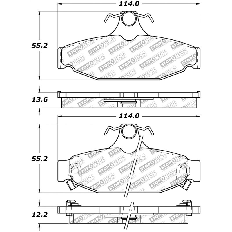 StopTech Street Select Brake Pads - Front