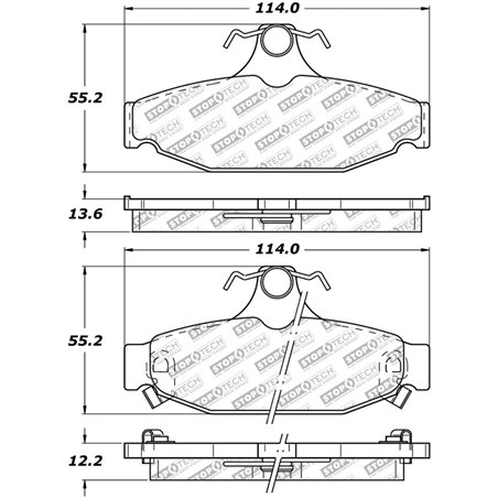 StopTech Street Select Brake Pads - Front