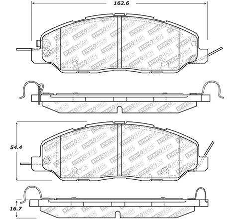 StopTech Street Select Brake Pads - Front