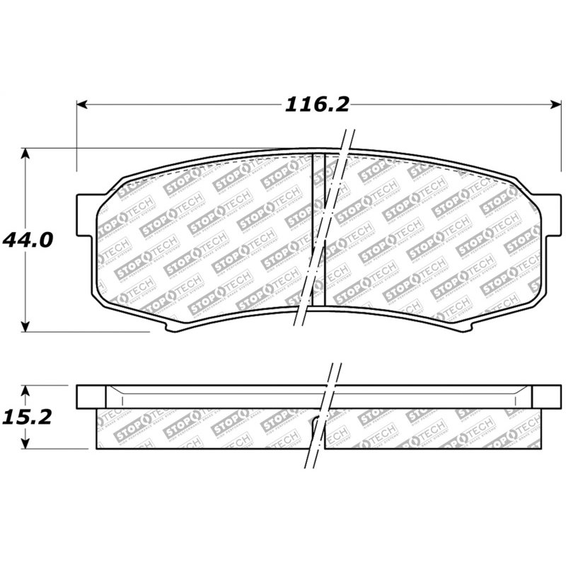 StopTech Street Select Brake Pads - Front