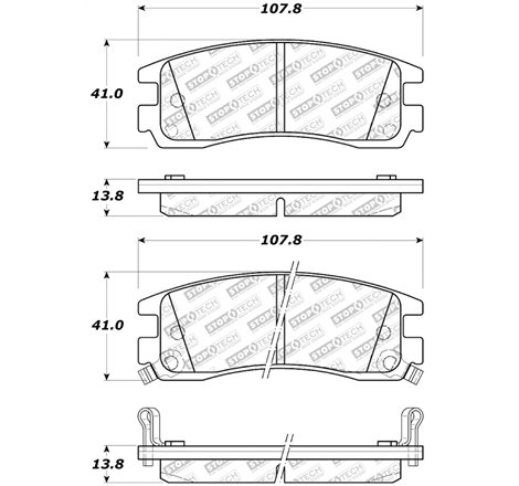 StopTech Street Select Brake Pads - Front