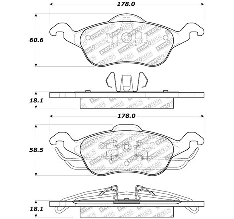 StopTech Street Select Brake Pads - Front