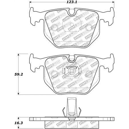 StopTech Street Select Brake Pads - Front